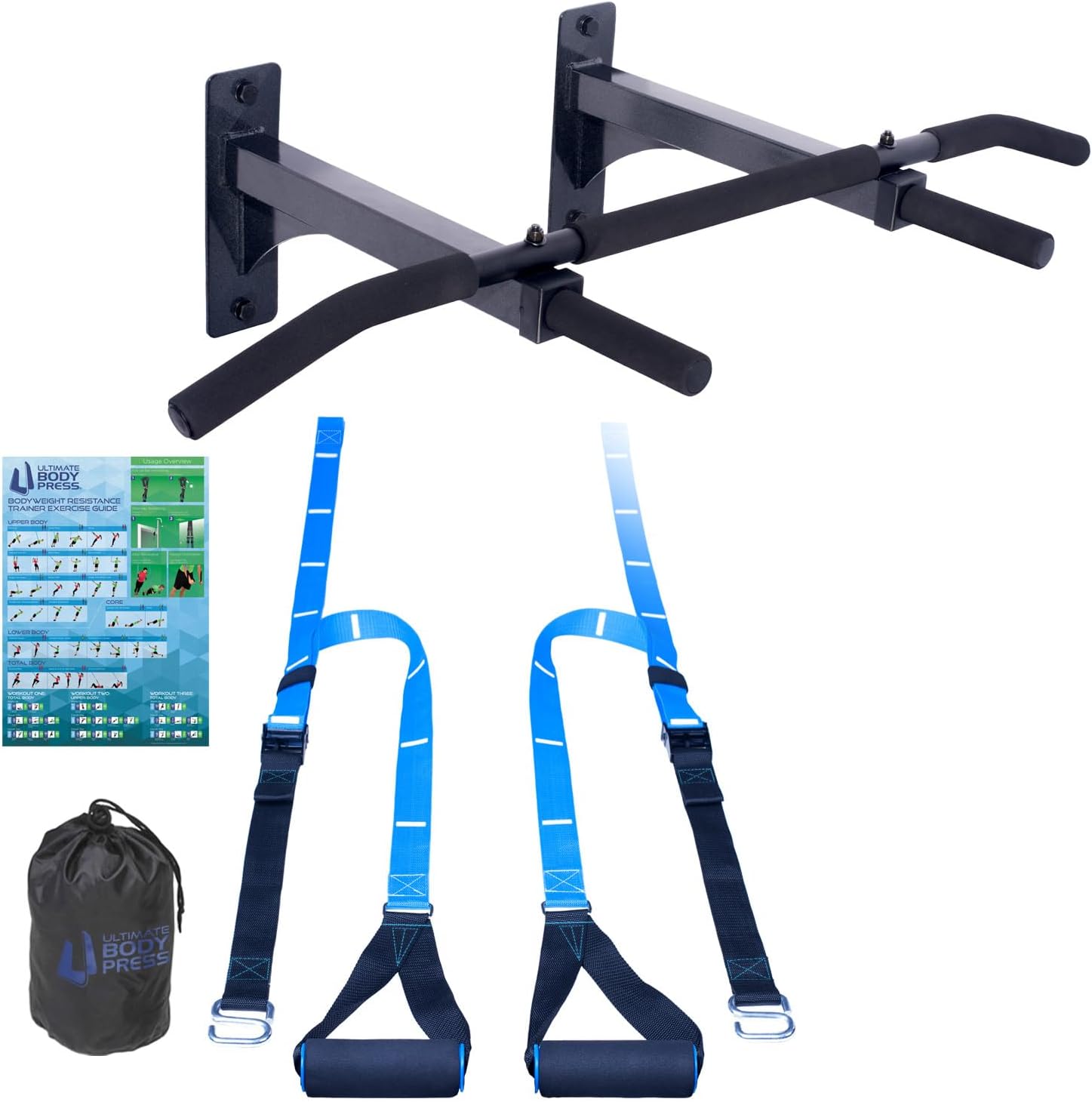 Pull Up Bar - Pull-Up Bar for Wall Mounting, Extra