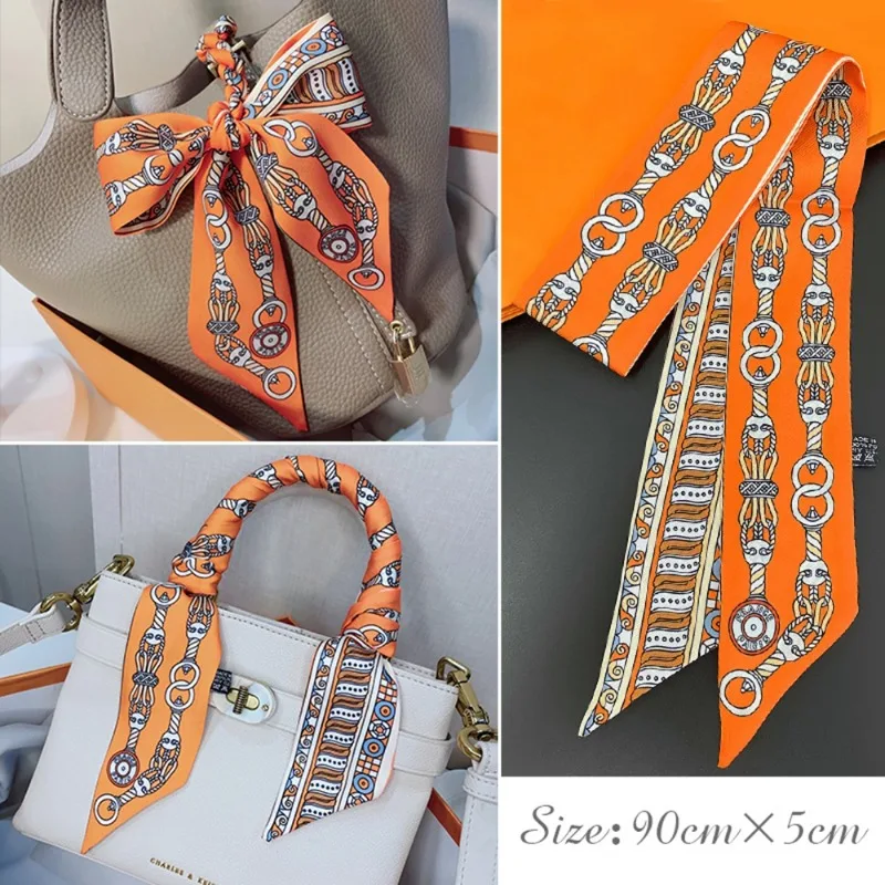 Fashion Skinny Silk Scarf for  - Wrist Wraps review and price