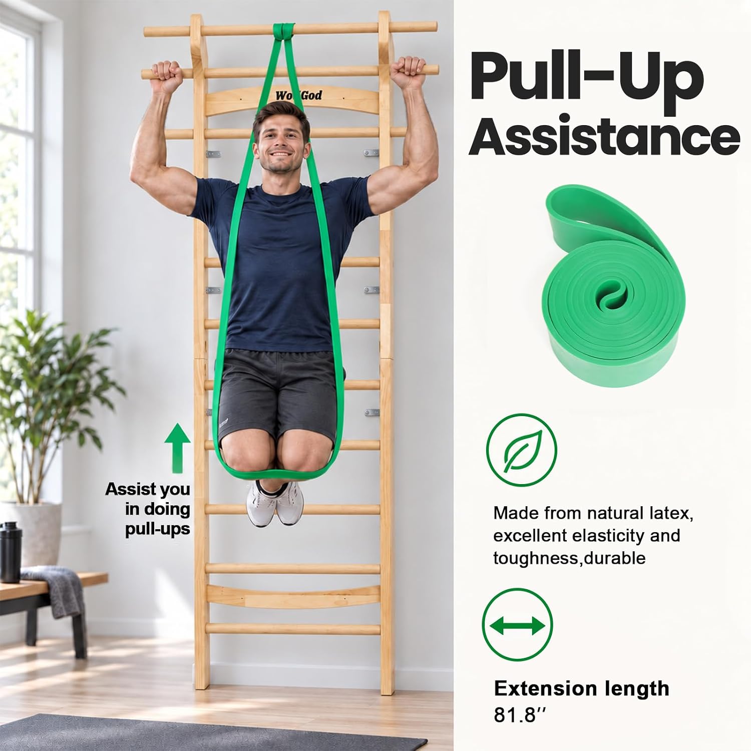 Wood Swedish Ladder Stall Bar  - Pull Up Bar review and price